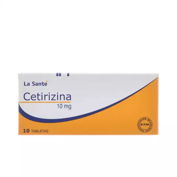 CETIRIZINA X10mg LA SANTÉ X10 TABLETAS