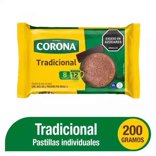 CHOCOLATE CORONA TRADICIONAL X200g