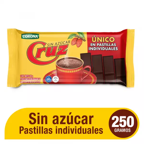 CHOCOLATE CRUZ SIN AZUCAR X250g