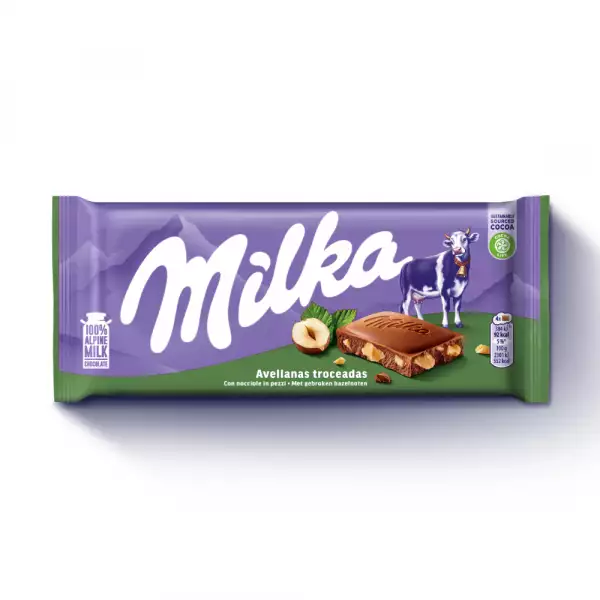 CHOCOLATINA MILKA AVELLANAS X100g