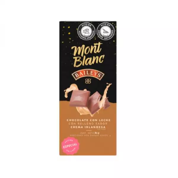 CHOCOLATINA MONTBLANC BAILEYS LECHE X80g
