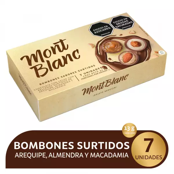 CHOCOLATINA MONTBLANC SURTIDA X7u X94g