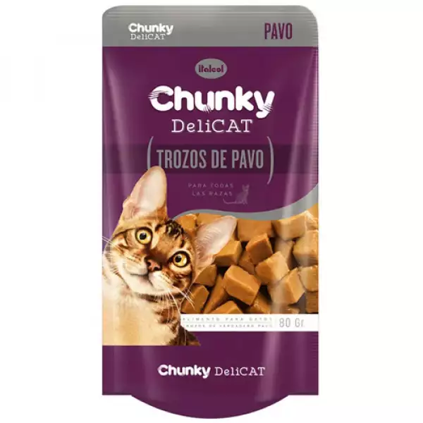 CHUNKY DELICAT POUCH PAVO X80g
