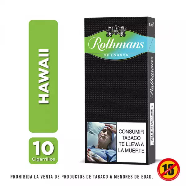 CIGARRILLO ROTHMANS HAWAII X10u