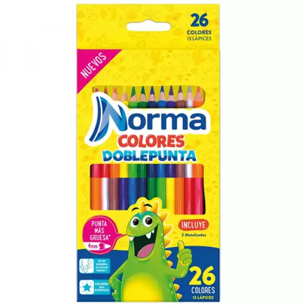 COLORES NORMA TRADICIONAL DOBLE PUNTA 13/26UN