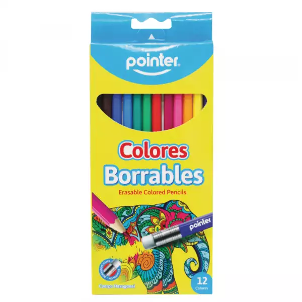 COLORES POINTER BORRABLES X12u