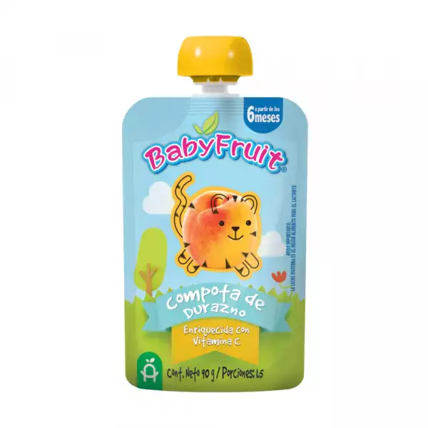 COMPOTA BABY FRUIT POUCH DURAZNO X90g