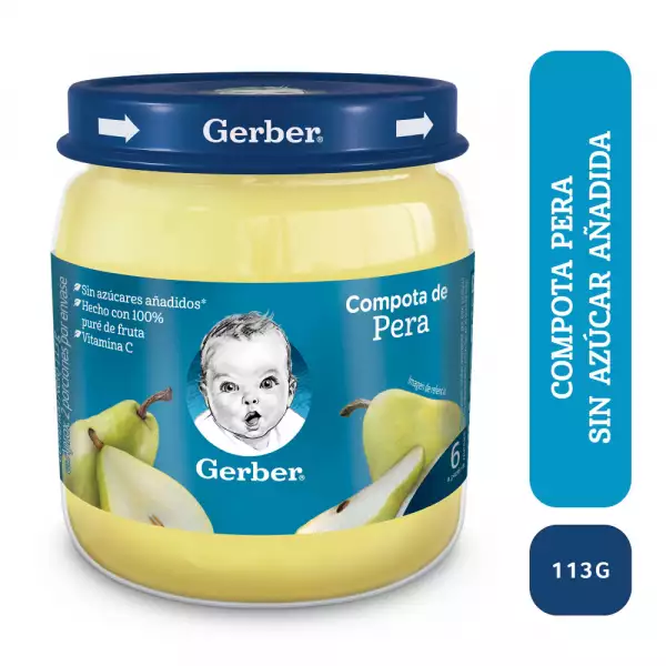 COMPOTA GERBER PERA X113g