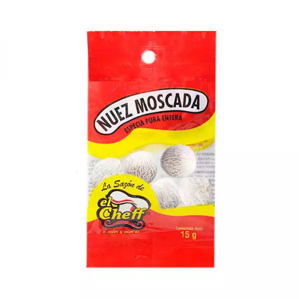 CONDIMENTO EL CHEFF NUEZ MOSCADA X15g