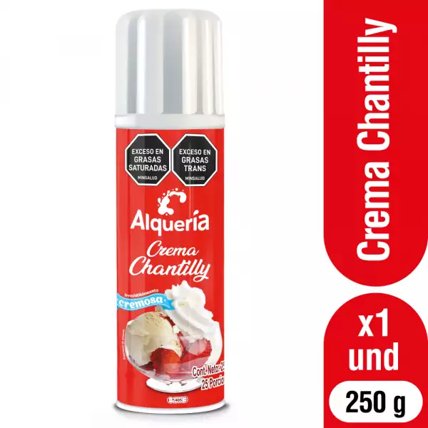 CREMA DE CHANTILLY ALQUERIA  SPRAY X250g