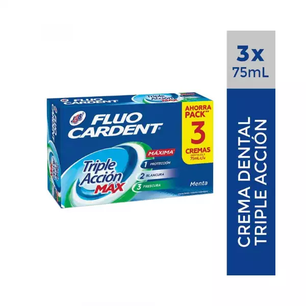 CREMA DENTAL FLUOCARDENT TRIPLE ACCION MAX X3u X75ml