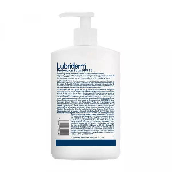 CREMA LUBRIDERM UV15 PROTECCION SOLAR X946ml
