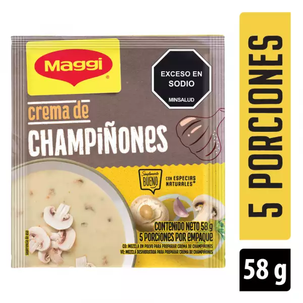 CREMA MAGGI CHAMPIÑONES X58g