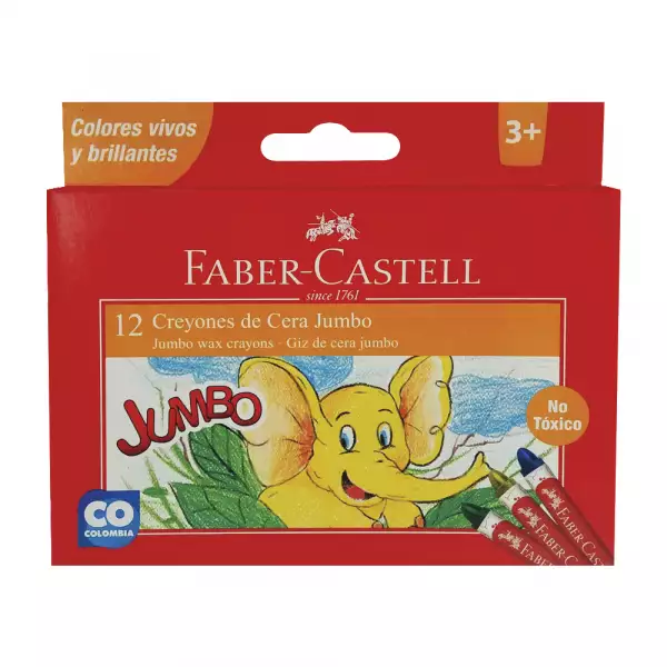 CREYON FABER CASTELL CERA JUMBO 602148