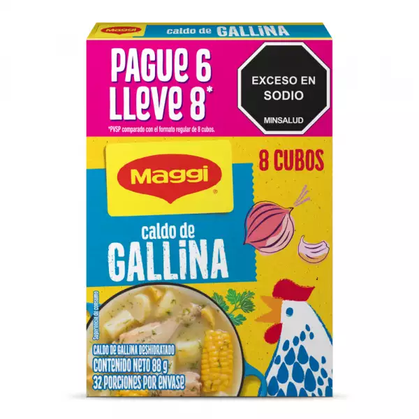 CUBOS MAGGI GALLINA PAG 6 LL 8 X88g