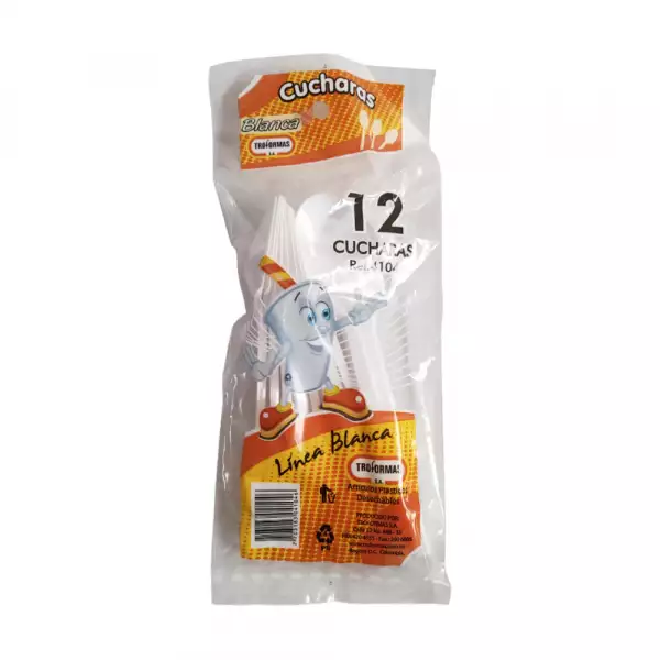 CUCHARA TROFORMAS BLANCA REF 4104 X12u