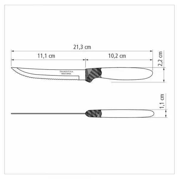 CUCHILLO TRAMONTINA IPANEMA X12u