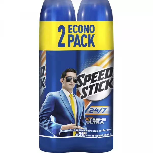 DESODORANTE AEROSOL SPEED STICK XTREME ULTRA X2 X150ml