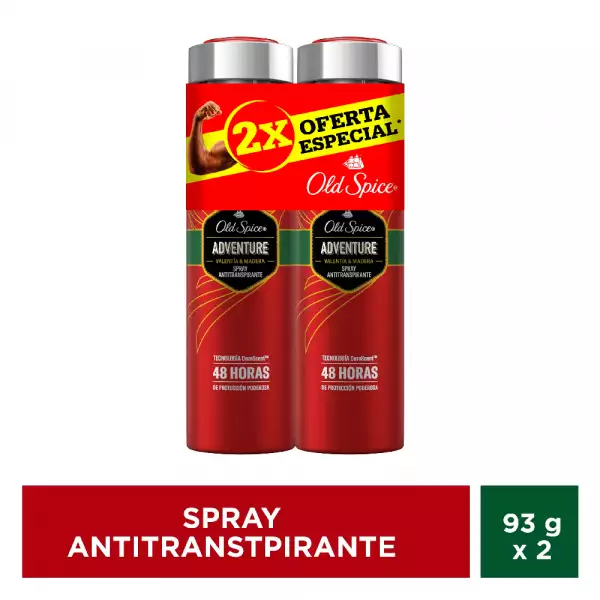 DESODORANTE OLD SPICE AEROSOL ADVENTURE X2U X150ml