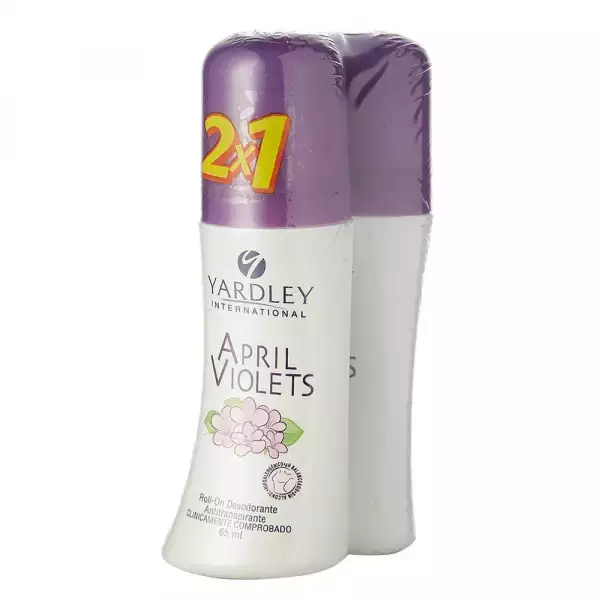 DESODORANTE YARDLEY ROLL ON APRIL VIOLETS X2U X65ml