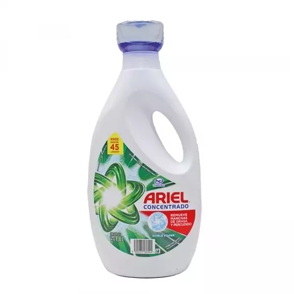 DETERGENTE LÍQUIDO ARIEL REGULAR BOTELLA X1800ml
