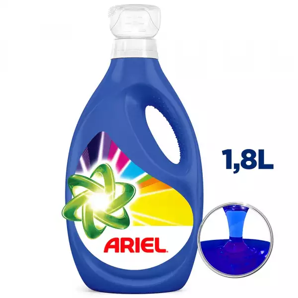 DETERGENTE LÍQUIDO ARIEL REVITACOLOR CONCENTRADO BOTELLA X1800ML