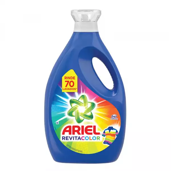 DETERGENTE LÍQUIDO ARIEL REVITACOLOR CONCENTRADO BOTELLA X2800ml