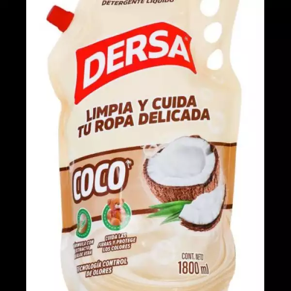 DETERGENTE LÍQUIDO DERSA COCO DOYPACK X1800ml