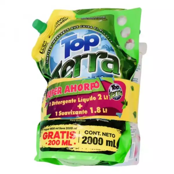 DETERGENTE LÍQUIDO DERSA DOYPACK X2000ml + SUAVIZANTE X1500ml