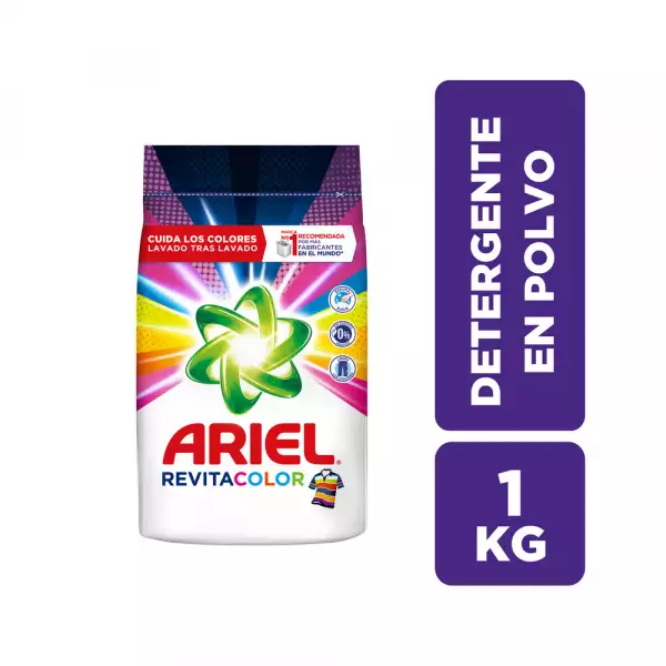 DETERGENTE POLVO ARIEL REVITACOLOR X1000g