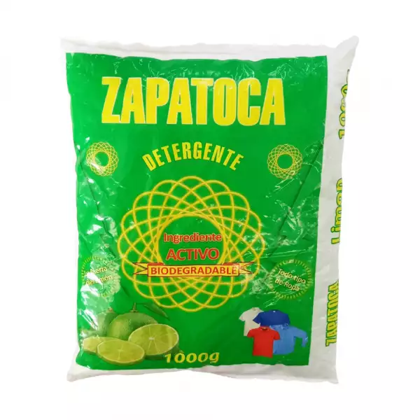 DETERGENTE POLVO ZAPATOCA LIMÓN X1000gr