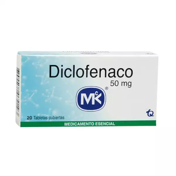 DICLOFENACO X50mg MK X20 TABLETAS