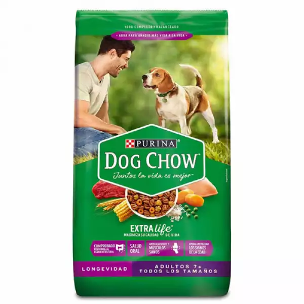 DOG CHOW ADULTO 7+ LONGEVIDAD X2000g