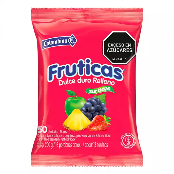 DULCES FRUTICAS SURT X50U X200g