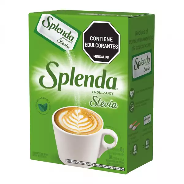 ENDULZANTE SPLENDA STEVIA X80 SOBRES