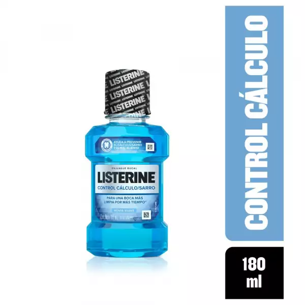 ENJUAGUE BUCAL LISTERINE CONTROL CÁLCULO SARRO X180ml