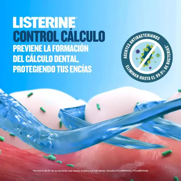 ENJUAGUE BUCAL LISTERINE CONTROL CÁLCULO SARRO X180ml