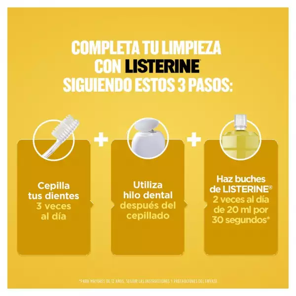 ENJUAGUE BUCAL LISTERINE ORIGINAL FRES X500ml