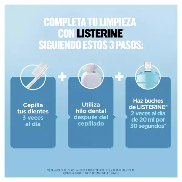 ENJUAGUE BUCAL LISTERINE ZERO CONTROL CÁLCULOS X500ml