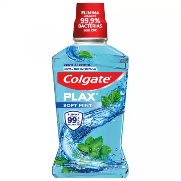 ENJUAGUE BUCAL PLAX SOFT MINT X500ml