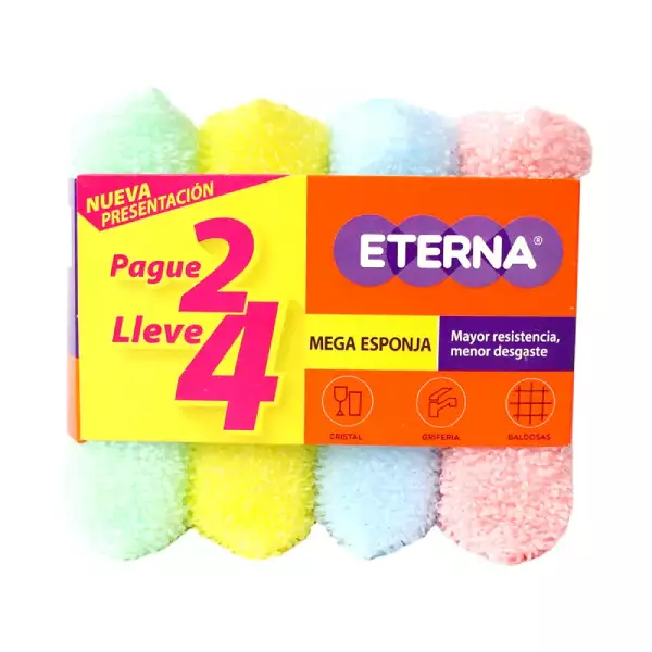 ESPONJA ETERNA MEGA PAGUE 2 LLEVE 4