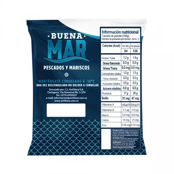 FILETE TILAPIA BUENA MAR X300g