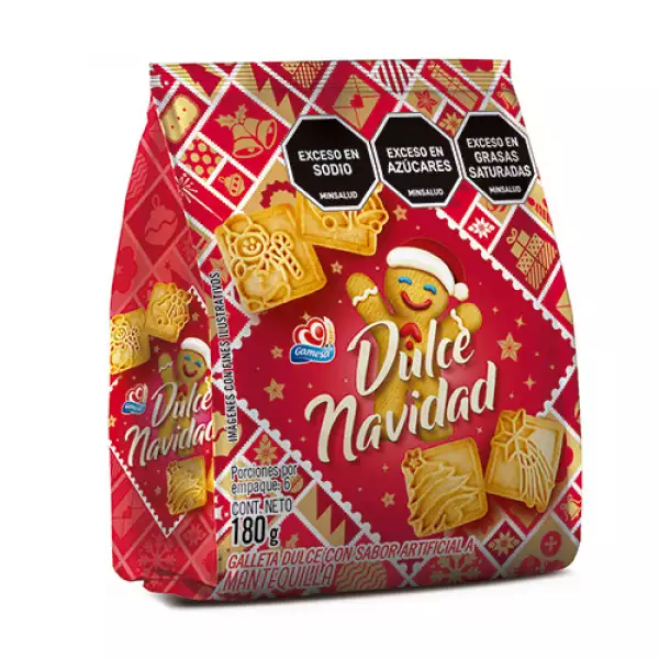 GALLETA NAVIDAD GAMESA MATEQUILLA BOLSA X180g