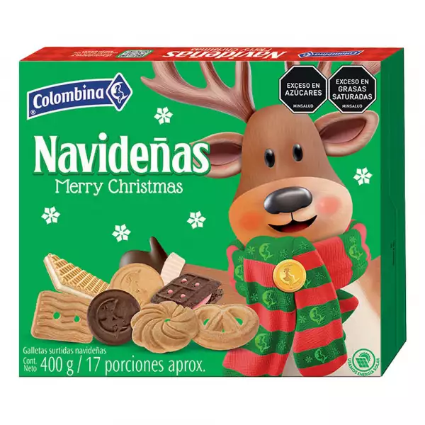 GALLETA NAVIDEÑA COLOMBINA DUPLEX X400g
