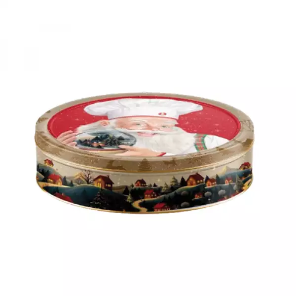 GALLETA NAVIDEÑA NOEL COFRE CIRCULAR XL X445g