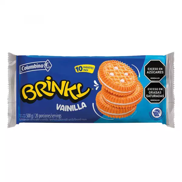GALLETAS BRINKY VAINILLA X10u X50g