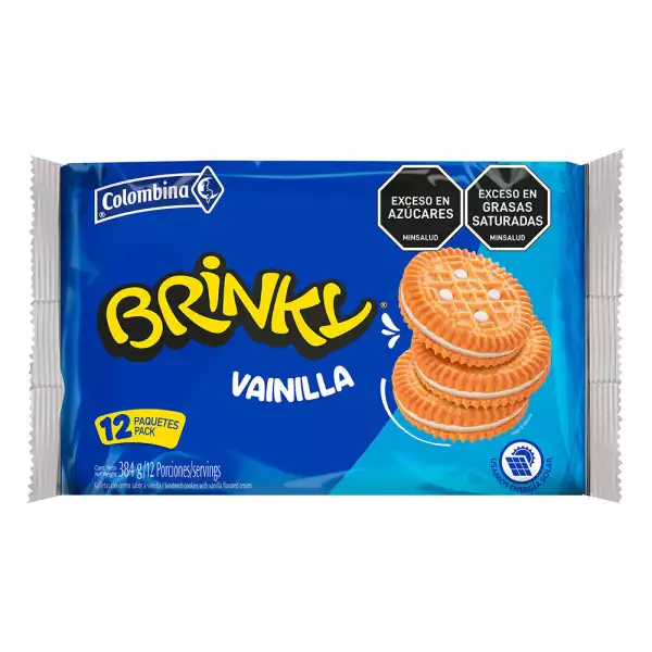 GALLETAS BRINKY VAINILLA X12U X32g