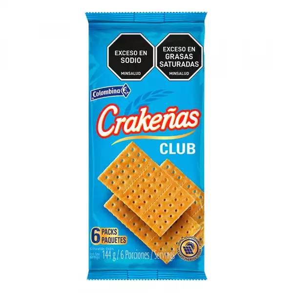 GALLETAS CRAKEÑAS CLUB X6U X24g