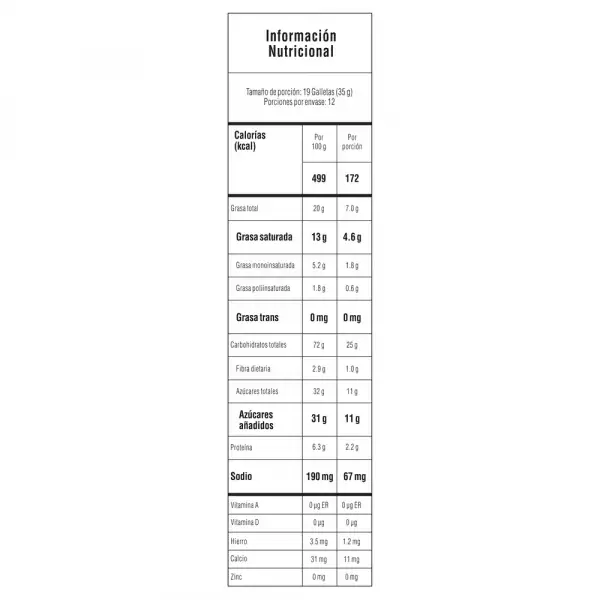 GALLETAS FESTIVAL MINICHIPS CHOCOLATE X12U X35g