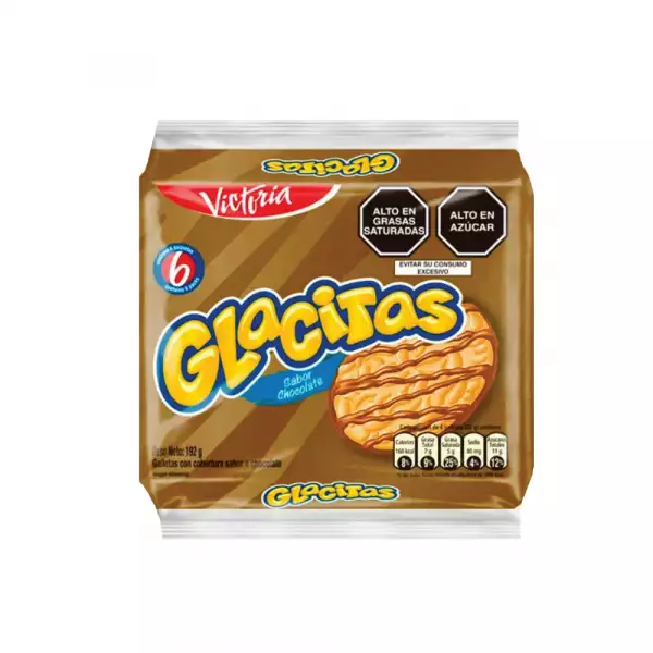 GALLETAS GLACITAS CHOCOLATE X6U X32g